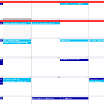 Jaarplanning - Smartschoolkalender